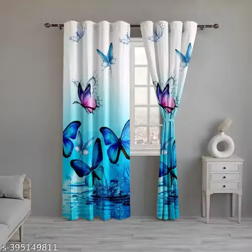 BAHURJA TEXTILE Elite Attractive Curtains & PACK OF 1 PIES